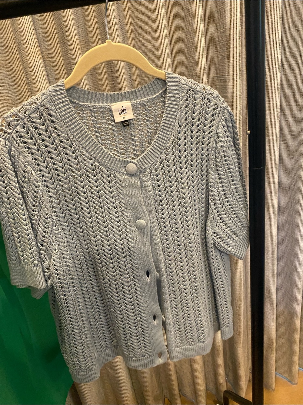 Cabi cable knit overlay sweater